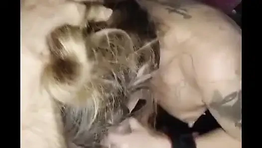 Woman sucking non-stop