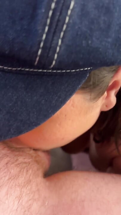 Real Couple Blowjob at the Hotel
