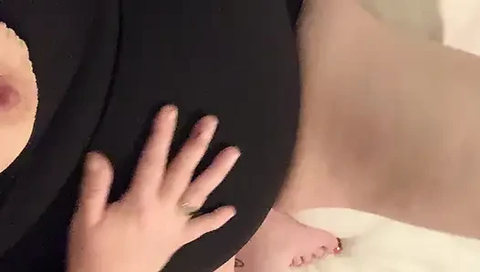 Horny Step Mom Masturbates While Stepson Films Her