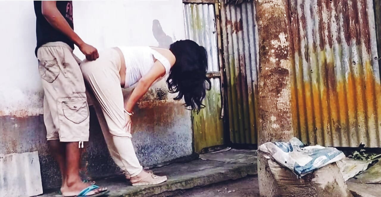 My Hot Bhabi Call me outside for My Bick cock Sucking and fucking hardly in doggy style.