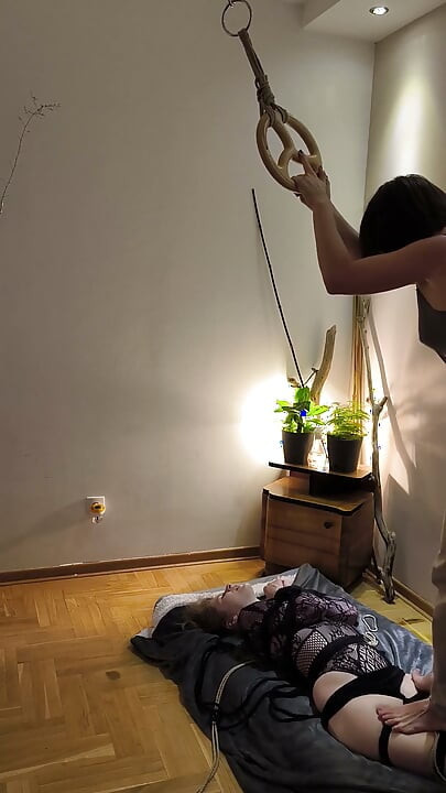 Licht Shibari-show