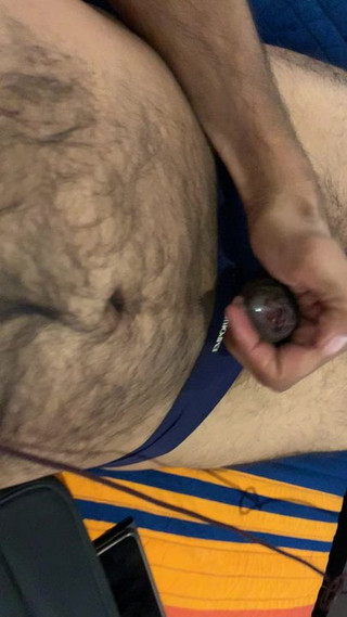 Uncut Panty Cock Cumming