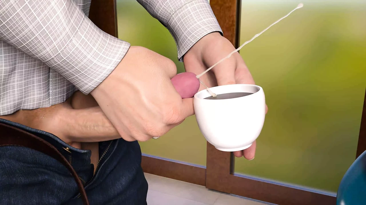 Nursing Back To Pleasure: Cup Of Coffee Filled With Cum For The MILF To Drink – Ep54