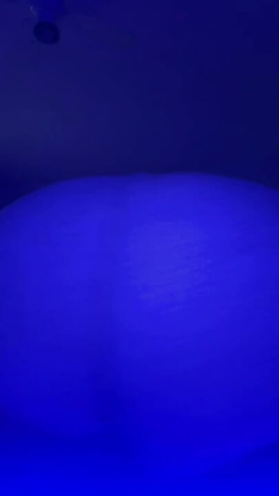 Big Booty Twerking in Blue Light