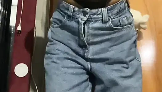 She came home, she's really turned on by my erect nipples, she's caressing me!