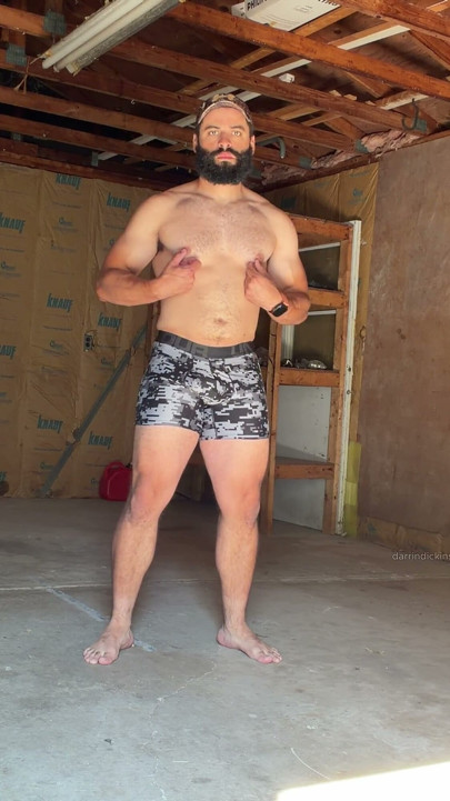 Horny Bearded Beef in Garage