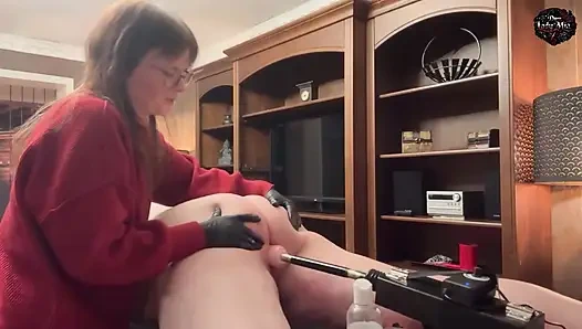 DomLady Mia - Punishment of terror for the Slave - Training: Ass Fucked by the Fucking Machine - Part 3