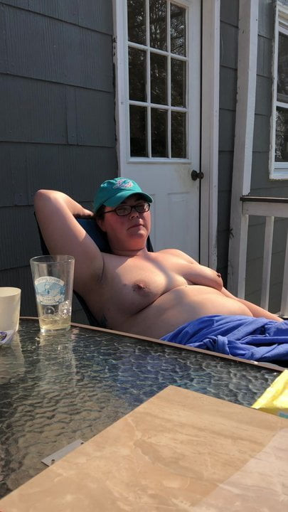 Relaxing outdoors