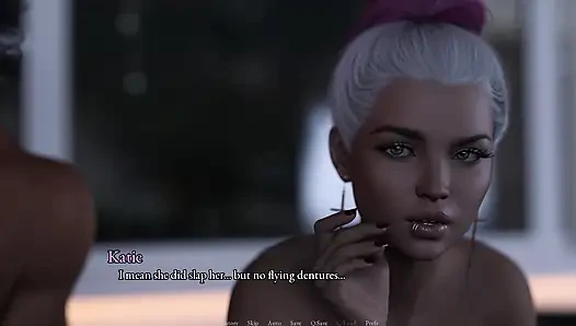 Her yerin başladığı yer 24 - William Kattie'nin göğüslerine ve götüne bastırıyor ve sonra ilk kez meme uçlarını emiyor