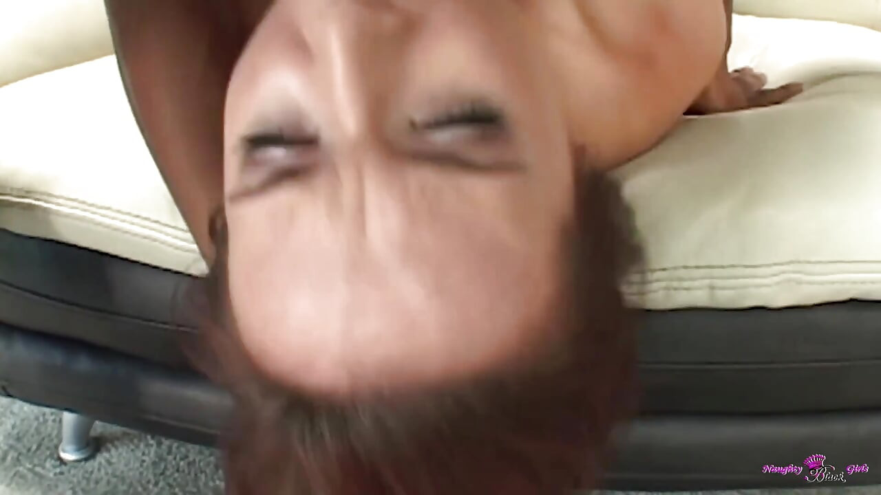 Skinny Honey Lass Works Her Blowjob Magic on the BBC Testicles Despite the Threesome Distraction.