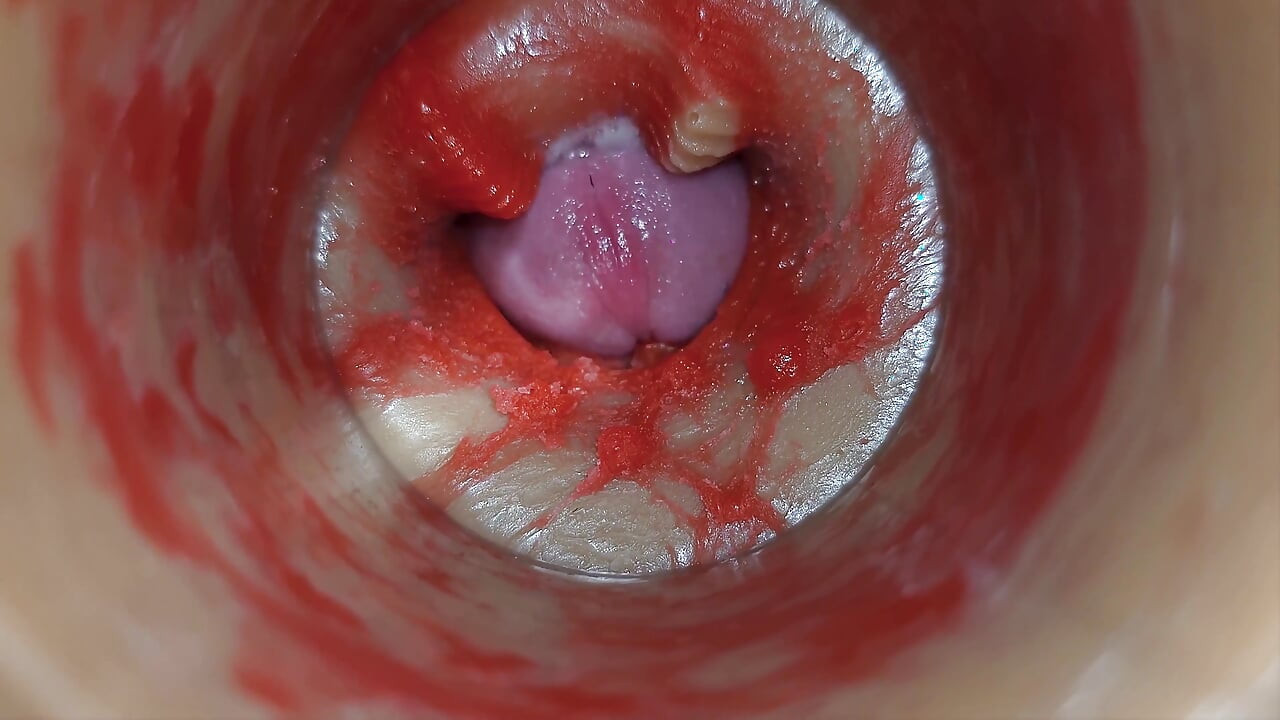 Kamera di dalam pepek mendalam menangkap pancutan mani yang sangat besar sperma Asmr