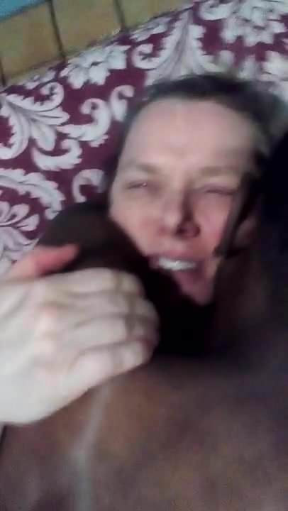 White slut fucks big black cock