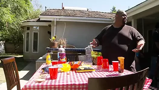 Big Ass Ebony Teens Slammed in Orgy