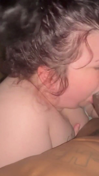 He Cum and she still swallowing dick down her throat | Clip 1