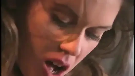 Sexy and horny girl on her knees gives massive cock a deep blowjob then fucks