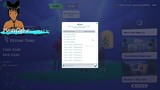 Sims 4 - Revisting the Sims and having a milf and a goth milf live together and have sex with different people