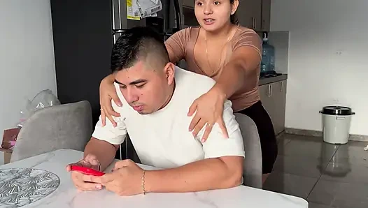 STEPSISTER WANTS SEX IN THE KITCHEN