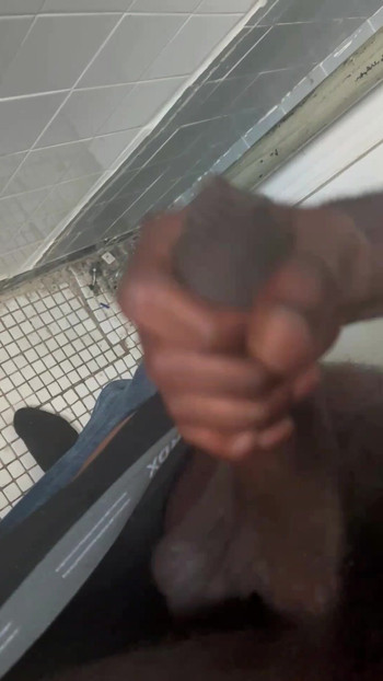 BBC SELF HANDJOB IN PRIVATE HIDING FROM GIRLFRIEND