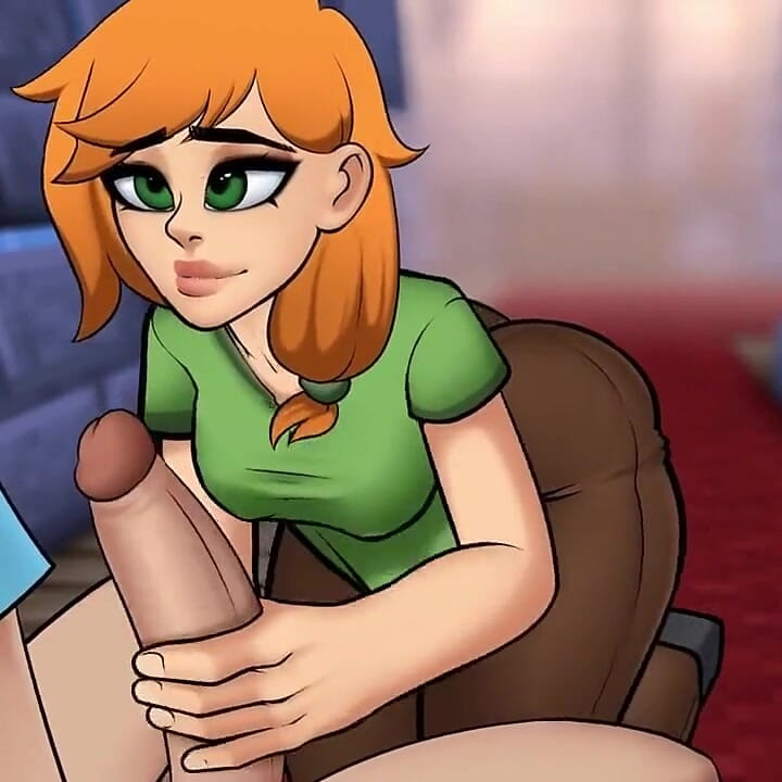 Minecraft Hentai Horny Craft - Part 2 - Alex Handjob by Loveskysan69