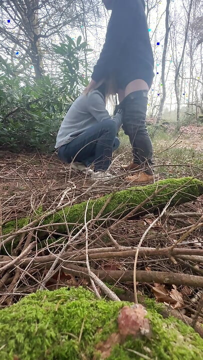 Real amadora milf esposa na floresta