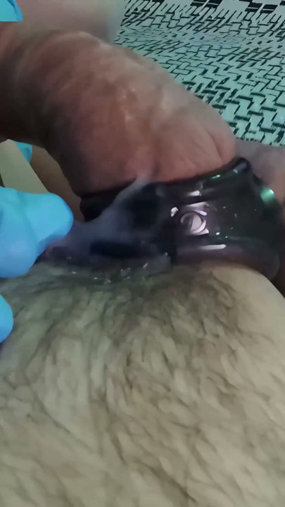 Amateur Nurse Play - I Plug My Boyfriend's Ass in His White Thong and Fuck Him Until He Cums