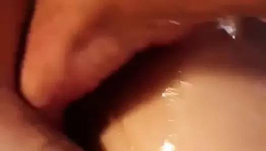 Fisting GF making her squirt