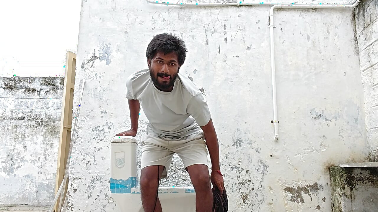 Washing the bathroom in XHard Village