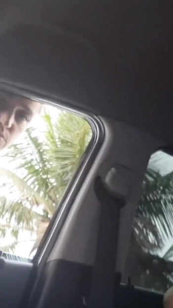 Thrilling moment from "Risky handjob on the street for hottie in public!"
