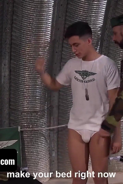 Horny Teen Cadet Gets His Tight Asshole Pounded Hard By Sergeant For Breaking The Rules In The Army