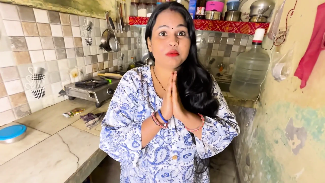 After Wife Said No to Sex, Husband Pounds Saas in the Kitchen Taboo Hard Fuck!