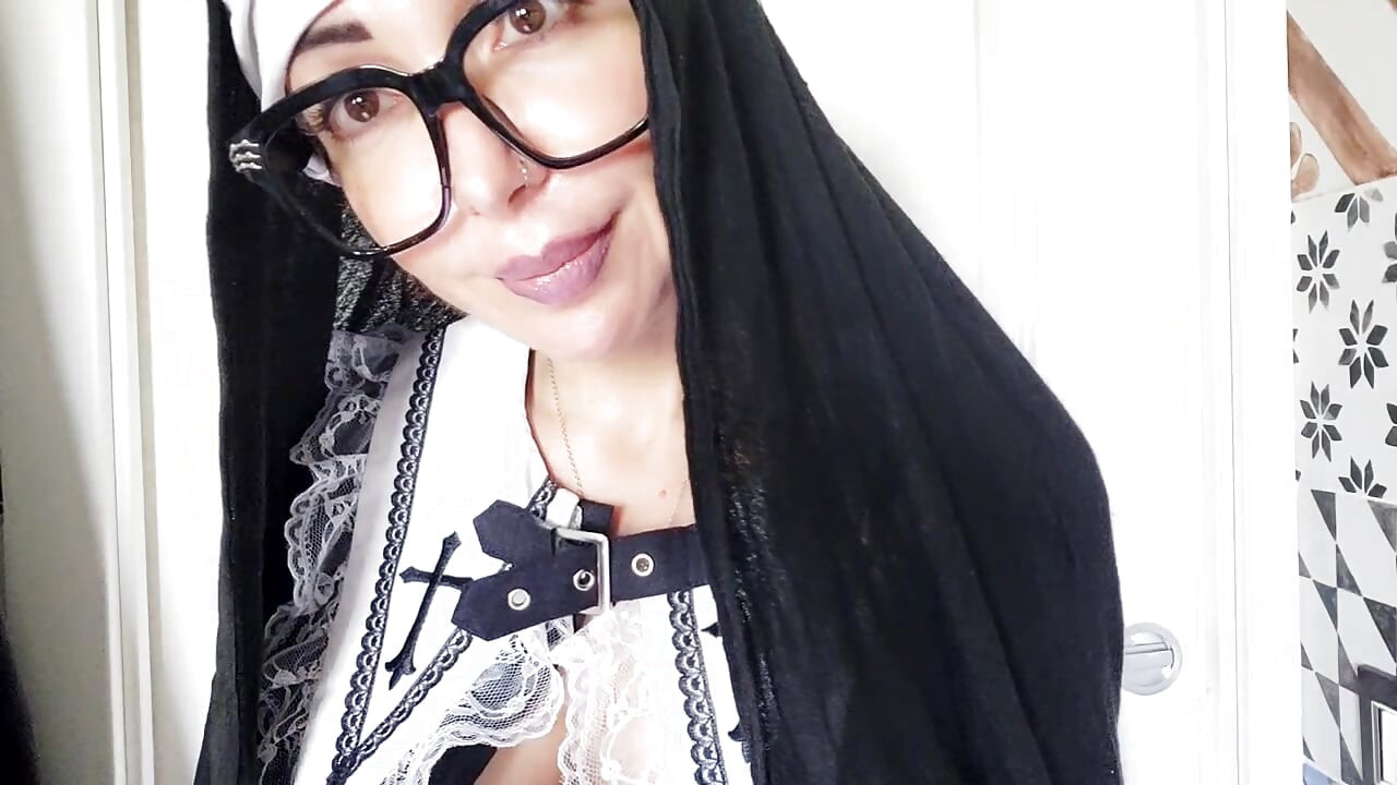 This nun doesn't look very religious