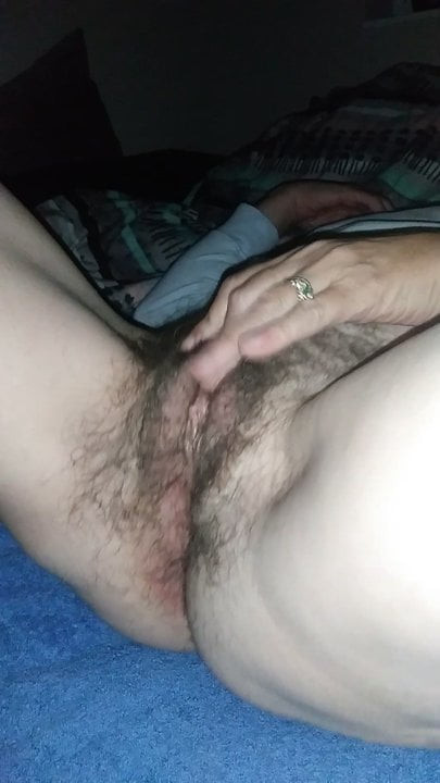 Touch hairy pussy