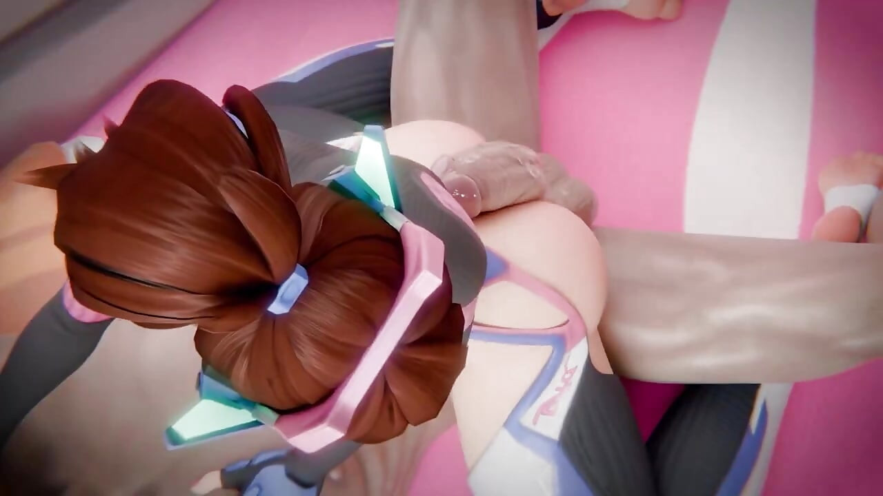 3D-vrouw en man harde seks