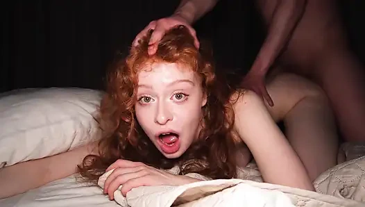 A 20-year-old Redhead Slut Challenged Me and My Dick. I Fucked Her to the Bone!