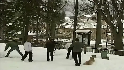 Sıcak seksle dolu soğuk bir kış