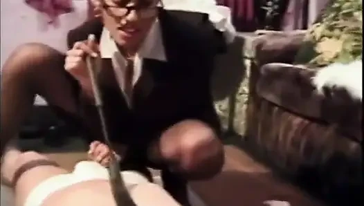Sub guy is worshiping his mistress's feet
