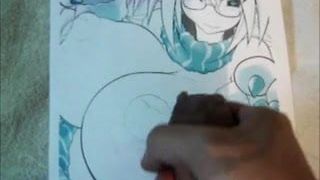 Anime Girl Bukkake 14