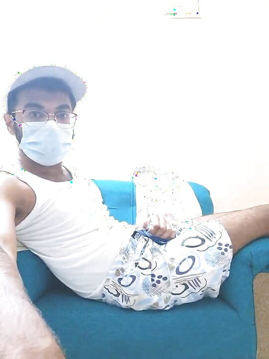 Underwear desi webcam guy teases strips and cum