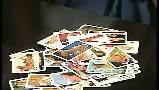 Grannies lick and finger fuck each others hairy pussies after strip poker game