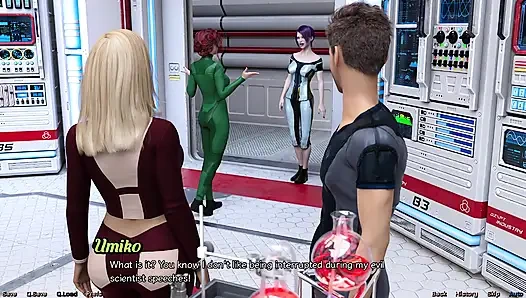 Stranded in Space - Stripper MILF Flashes Her Big Tits