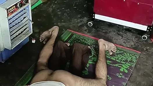 Big younger sucks cock in doggy style