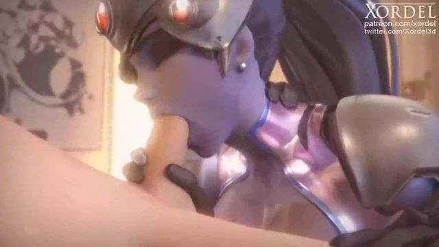 (Overwatch) Widowmaker lovingly sucks your cock