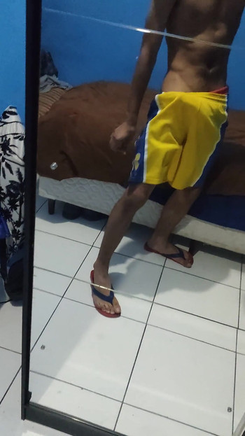 Cumming in the Mirror