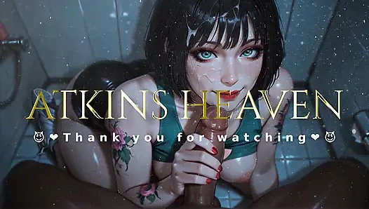 ATKINS HEAVEN - Naughty Nightclub: BBC Bathroom Blowjob