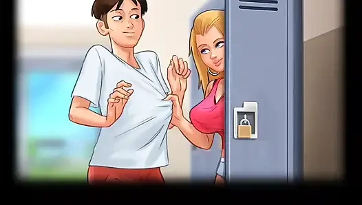 Gadis remaja hot ini lagi asik ngentot di loker