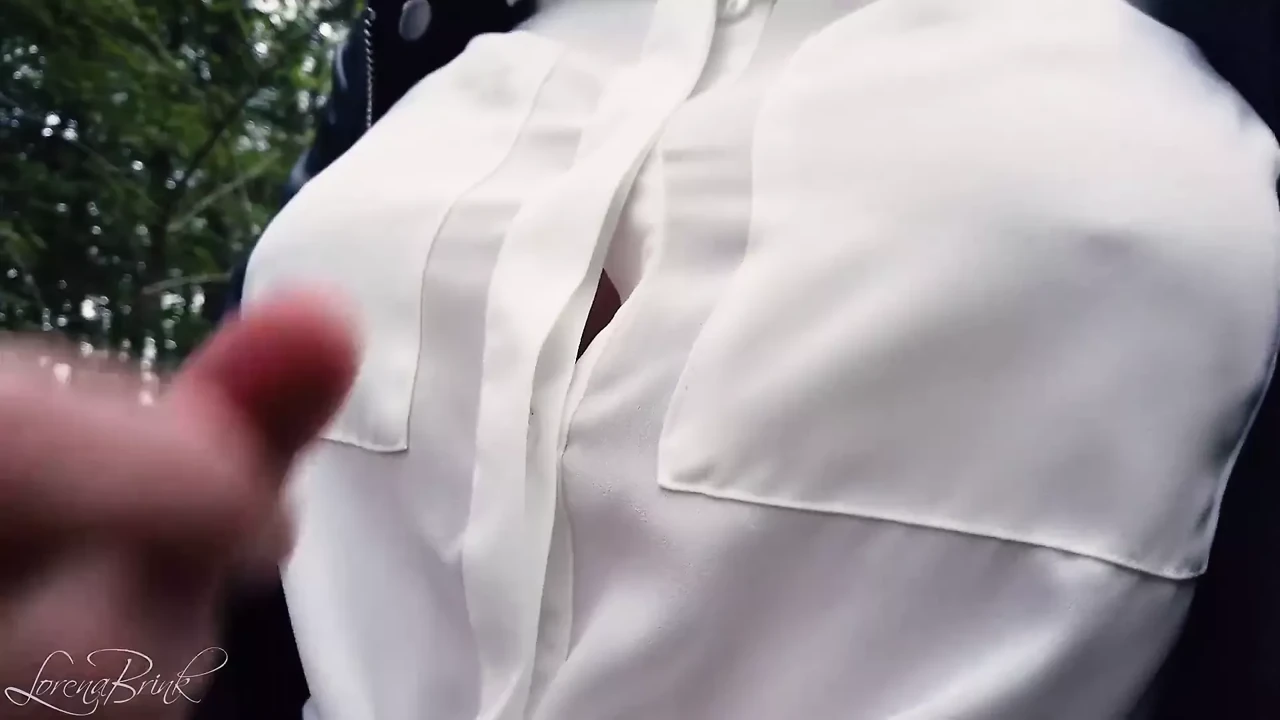 Boobwalk, White Blouse and Leather Jacket