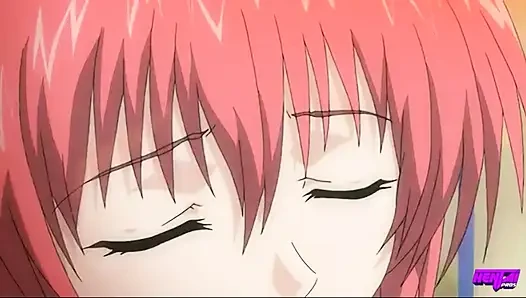 HENTAI PROS - Hitomis eifersüchtige wird zum vergnügen, während sie doppelt gestopft und von Akitoshi und Mina vollgespritzt wird