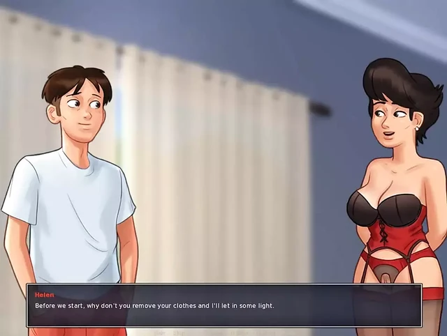 SummerTime Saga - банку с печеньем - только все сцены секса - Helen No2, часть 24