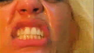 Horny blonde slut enjoys sucking every inch of cock before getting fucked