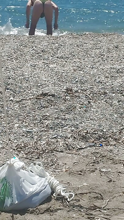 I Love Being on the Beach in Thong and Being Seen